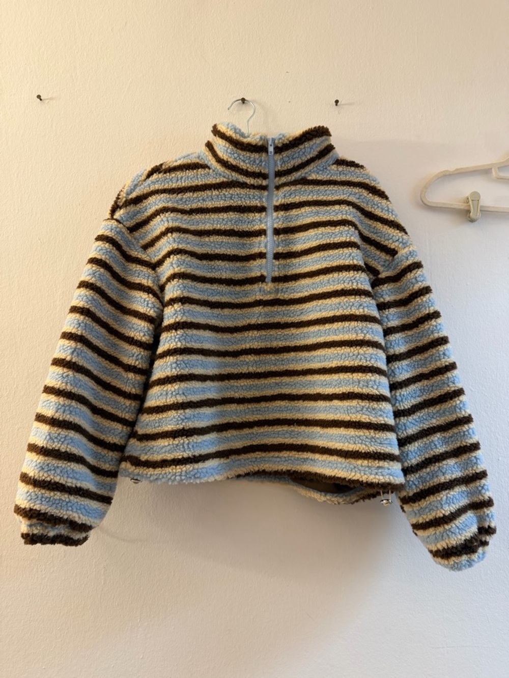 Cider Brown & Cream Sherpa-Trim Jacket